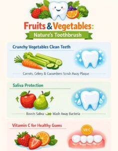 fruits and vegetables for healthy teeth