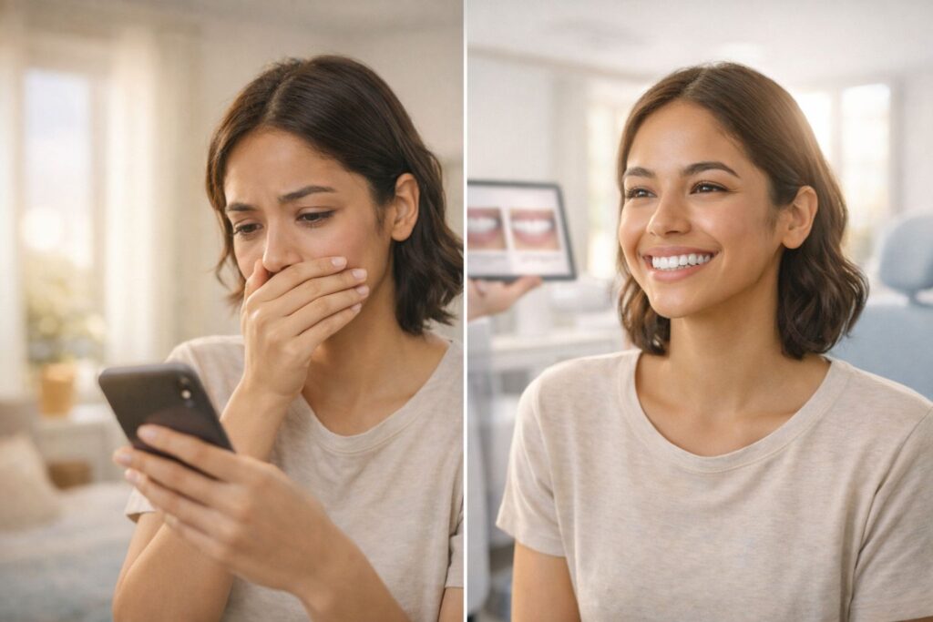 overcoming smile-related insecurities