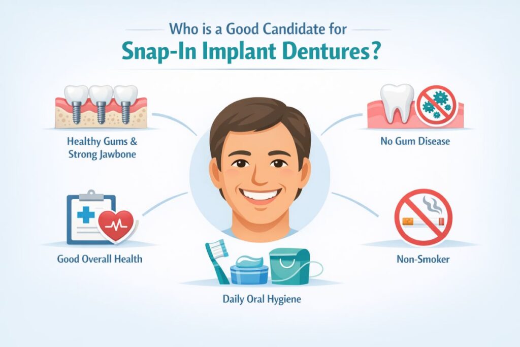 good candidate for snap-in implant dentures