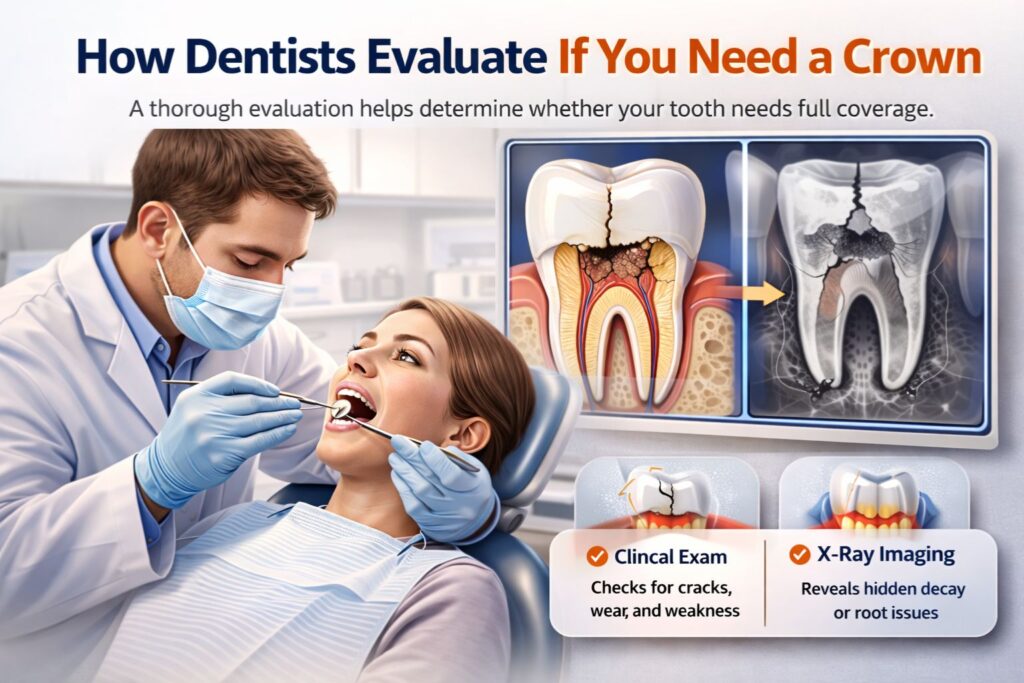 dental crown evaluation process