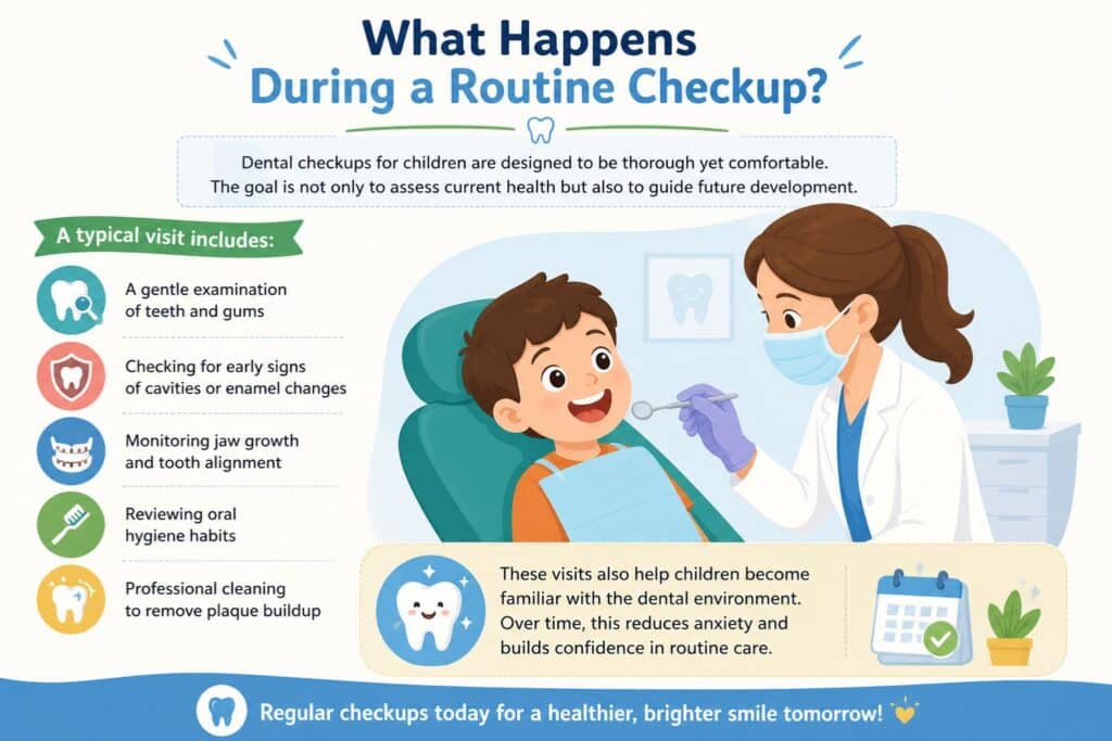 what happens during a routine checkup